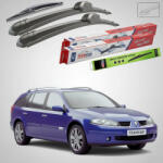 TeamCar Ștergătoare Renault Laguna II Grandtour Break 2001-2007 | Set Față și Spate Flat - TeamCar® (TC-LAGU2B-605035FL)