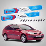 TeamCar Ștergătoare Renault Megane II Grandtour Break 2002-2006 | Set Față Flat Premium - TeamCar® (TC-MEGA2B1-6045FLP)