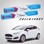 TeamCar Ștergătoare Ford Fiesta Gen VII Hatchback 2017-prezent | Set Față Flat Premium - TeamCar® (TC-FORD4ZA)