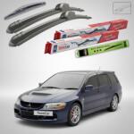 TeamCar Stergatoare Mitsubishi Lancer Wagon Gen VII (CS_W/CT_W) EVO IX Wagon 2003-2008 | Set Fata si Spate Flat - TeamCar (TC-LANCW7FS-FL)