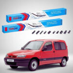 TeamCar Ștergătoare Citroën Berlingo Gen I (M49/M59) MPV 2-Door 1996-2008 | Set Față Flat Premium - TeamCar® (TC-BER1D550550FLP)