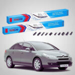 TeamCar Ștergătoare Citroën C4 Gen 1 (B5) Sedan 07.2006-11.2012 | Set Față Flat Premium - TeamCar® (TC-C4B5-700600FLP)