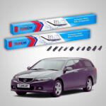 TeamCar Ștergătoare Honda Accord Gen VII Tourer (CM) Estate 2003-2008 | Set Față Flat Premium - TeamCar® (TC-ACCGVIIT650400FLP)