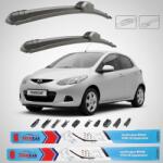 TeamCar Ștergătoare Mazda 2 DE 2007-2010 5 uși | Set Față Flat Premium - TeamCar® (TC-MZ2DE07600350FP)