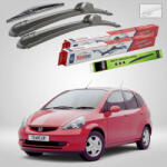 TeamCar Ștergătoare Honda Jazz Gen II (GD1/GD5) Hatchback 2002-2008 | Set Față și Spate Flat - TeamCar® (TC-GD1525375350FL)