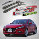 TeamCar Ștergătoare Mazda 3 BM 2013-2016 | Set Față și Spate Flat - TeamCar® (TC-MZ3BM13FSF)