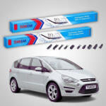 TeamCar Ștergătoare Ford S-Max Mk1 WA6 Facelift 2009-2014 | Set Față Flat Premium - TeamCar® (TC-SMAXMK1WA6FL750650FLP)
