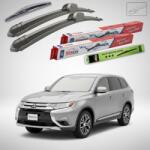 TeamCar Ștergătoare Mitsubishi Outlander III (GG/GF) 2012-2021 | Set Față și Spate Flat - TeamCar® (TC-OUTL3FS-300FL)