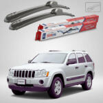 TeamCar Ștergătoare Jeep Grand Cherokee WK 2005-2010 | Set Față Flat - TeamCar® (TC-JEEPWK-530530FL)