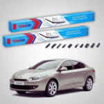 TeamCar Ștergătoare Renault Fluence Sedan 2009-prezent | Set Față Flat Premium - TeamCar® (TC-FLUEN1-6040FLP)