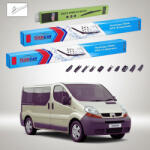 TeamCar Ștergătoare Renault Trafic II Van 2001-2014 | Set Față și Spate Flat Premium - TeamCar® (TC-TRAF2-605335FLP)