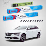 TeamCar Ștergătoare Renault Talisman Grandtour Break 2016-prezent | Set Față și Spate Flat Premium - TeamCar® (TC-TALISB-604528FLP)
