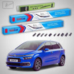TeamCar Ștergătoare Citroën C4 Picasso Gen 2 Facelift MPV 2016-prezent | Set Față și Spate Flat Premium - TeamCar® (TC-C4PIC2FL-800750350FLP)