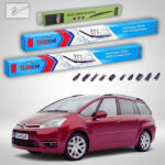 TeamCar Ștergătoare Citroën C4 Grand Picasso Gen 1 (UA) 7L 2008-2011 | Set Față și Spate Flat Premium - TeamCar® (TC-C4GP1B-800750350FLP)