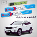 TeamCar Ștergătoare Kia Sorento II XM SUV 2009-2015 | Set Față și Spate Flat Premium - TeamCar® (TC-SORENTOII-60502FP)