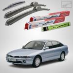 TeamCar Ștergătoare Mitsubishi Galant V Hatchback (E5_A, E7_A, E8_A) 1992-1996 | Set Față și Spate Flat - TeamCar® (TC-GAL5HBFS-FL)