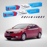 TeamCar Ștergătoare Kia Cerato II TD Sedan 2008-2014 | Set Față Flat Premium - TeamCar® (TC-CERATOII-65FLP)