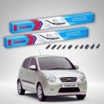 TeamCar Ștergătoare Kia Picanto I BA Hatchback 2004-2011 | Set Față Flat Premium - TeamCar® (TC-PICANTOI-5540FLP)