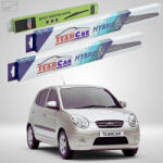TeamCar Ștergătoare Kia Picanto I BA Hatchback 2004-2011 | Set Față și Spate Hibrid - TeamCar® (TC-PICANTOI-554030HB)
