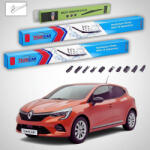 TeamCar Ștergătoare Renault Clio V Hatchback 2019-prezent | Set Față și Spate Flat Premium - TeamCar® (TC-CLIO5-703022FP)