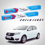 TeamCar Ștergătoare Dacia Logan II Sedan 2015-prezent | Set Față Flat Premium - TeamCar® (TC-LOGA2SB-5548FLP)