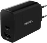 Philips DLP2621/12, Fast Charger, Dual Port USB-A + USB C, 30W (PH-DLP2621C/1)