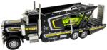 Alloy Macheta metal si plastic Camion transportor auto cu mașinuță sport 1: 43 rampă lumini și sunete (JPT)