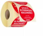 HENDI Etichete HENDI „Utilizați mai întâi, reutilizabile, 500 bucăți, diametru 50 mm, roșii