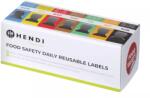 HENDI Set de etichete HENDI pentru zilele săptămânii cu dispenser, reutilizabile
