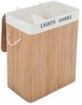 Songmics Home Cos de rufe, Songmics, 2 compartimente, 100 litri, lemn natur (LCB64YV2)