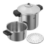 KUHN RIKON Set oale sub presiune cu senzor, Kuhn Rikon, Duromatic Inox, 4+8 litri, Ø24 cm, inox (03014)
