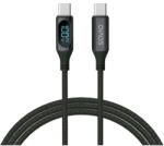 SAVIO USB-C - USB-C cable with display, CL-174, 1 m, black (CL-174) - vexio