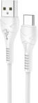 hoco. Cablu Date si Incarcare USB la USB Type-C HOCO X37, 1 m, Alb (cb/TypC/Hoc/X37/1m/a/bl)