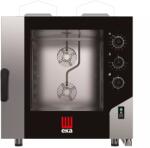Tecnoeka Millennial Smart Bakery kombipároló, 6 db 600 × 400 mm-es sütőlemezhez, gázüzemű