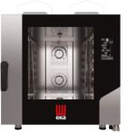 Tecnoeka Millennial Black Mask Bakery kombipároló, 6 db 600 × 400 mm-es tepsihez, gázüzemű
