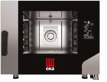 Tecnoeka Millennial Black Mask Bakery kombipároló, 4 db 600 × 400 mm-es tepsi, elektromos
