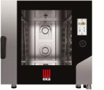 Tecnoeka Millennial Touch Screen Bakery légkeveréses sütő, 6 db 600 × 400 mm-es tepsihez, elektromos, mosórendszerrel