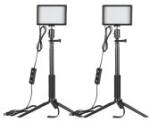 Neewer ZC-10S LED Videólámpa Készlet - 2 db lámpa és állvány B07T8FBZC2
