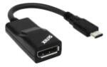 Akasa USB-C - DisplayPort Adapter - 15 cm - Fekete AK-CBCA05-15BK