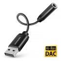 AXAGON ADA-HA Hi-Res DAC USB-A Audio Adapter - Fekete ADA-HA