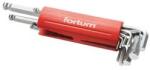 Fortum imbuszkulcs klt. , hosszú, gömbfej, 9db, 1, 5-10mm, S2; 1, 5-2-2, 5-3-4-5-6-8-10, műanyag markola (4710100)