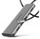 AXAGON HMC-5H USB-C 5-in-1 Hub - Ezüst HMC-5H