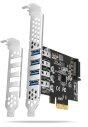 AXAGON PCEU-43RS PCIe Bővítőkártya - 4x USB 3.2 Gen 1 PCEU-43RS