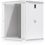 Ubiquiti UACC-RACK-12U-WALL-450-G 19" 12U 635x550x450mm MAX: 50kg üvegajtós fehér fali rack szekrény (UACCRACK12W450G)