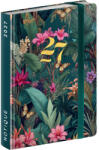 Presco Tervező naptár, pénztárca méretű, keménytáblás heti beosztású Tropical Jungle 98x145mm, Presco (5812-TJ)