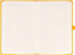 Presco Klasszikus notesz Vivella borítással Yellow, vonalas, 13x21cm, Presco (A-33237)