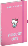 Presco Keménytáblás notesz krémszínű lapokkal, vonalas, leszorító gumiszalaggal Hello Kitty 130x210mm, Presco (5416-HK)