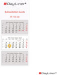 Dayliner Speditőr naptár 3 tömb, 3 hónap SP-30 330 × 760 mm, fehér lapokkal Fejrész üres Dayliner 2027 (DL7SP-30H3-FU)