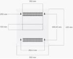 UBIQUITI Fali rack szekrény 12U fehér UACC-RACK-12U-WALL-450-G