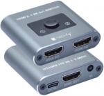 Techly Switch HDMI Techly IDATA HDMI-2128KT, 2x1 HDMI port , Black (IDATA-HDMI-2128KT)